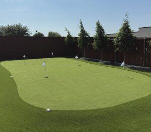 Dallas Residential Putting Green Turf Cleaning